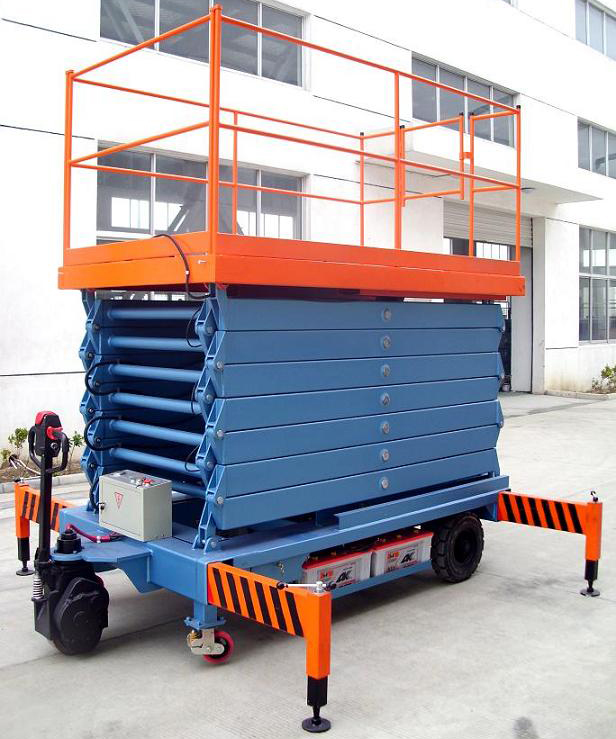 百色助力行走剪叉式高空作业平台